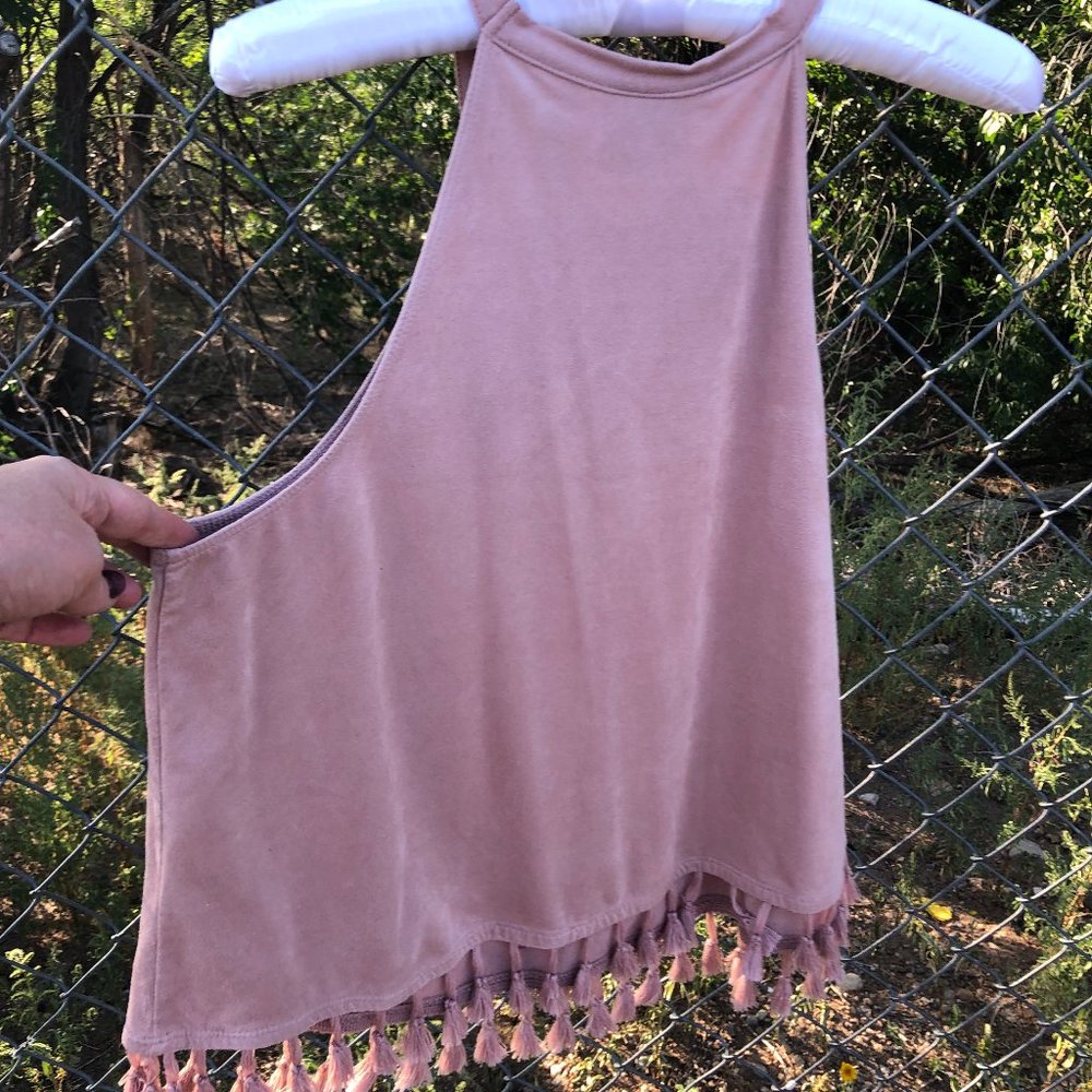 Pink Tassel Tank Top - Picture 2 of 4
